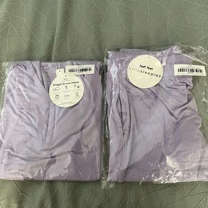 Little Sleepies Wisteria adult joggers and short sleeve top